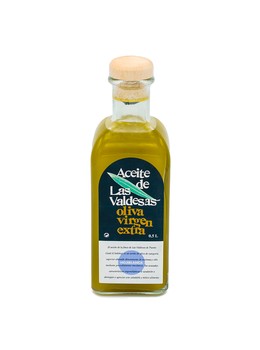 Une bouteille en verre de 0,5 litre d'huile d'olive extra vierge