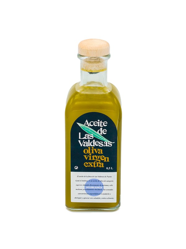 0,5-Liter-Glasgefäß mit nativem Olivenöl extra