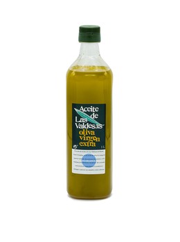 Une bouteille d'un litre d'huile d'olive extra vierge