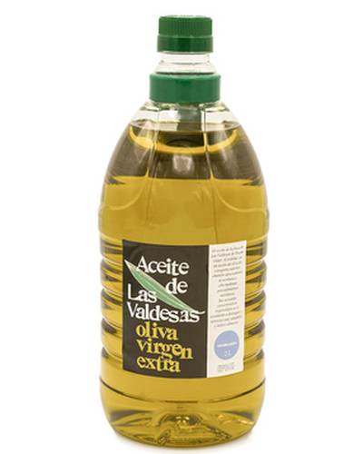 Een fles extra vierge olijfolie van 2 liter