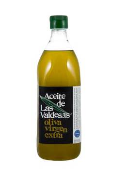 Une bouteille d'un litre d'huile d'olive extra vierge