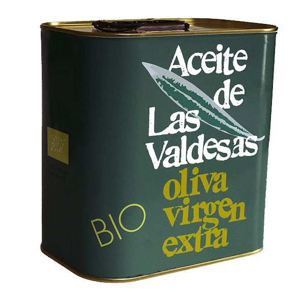 Lata de aceite de oliva ecológico variedad arbequina