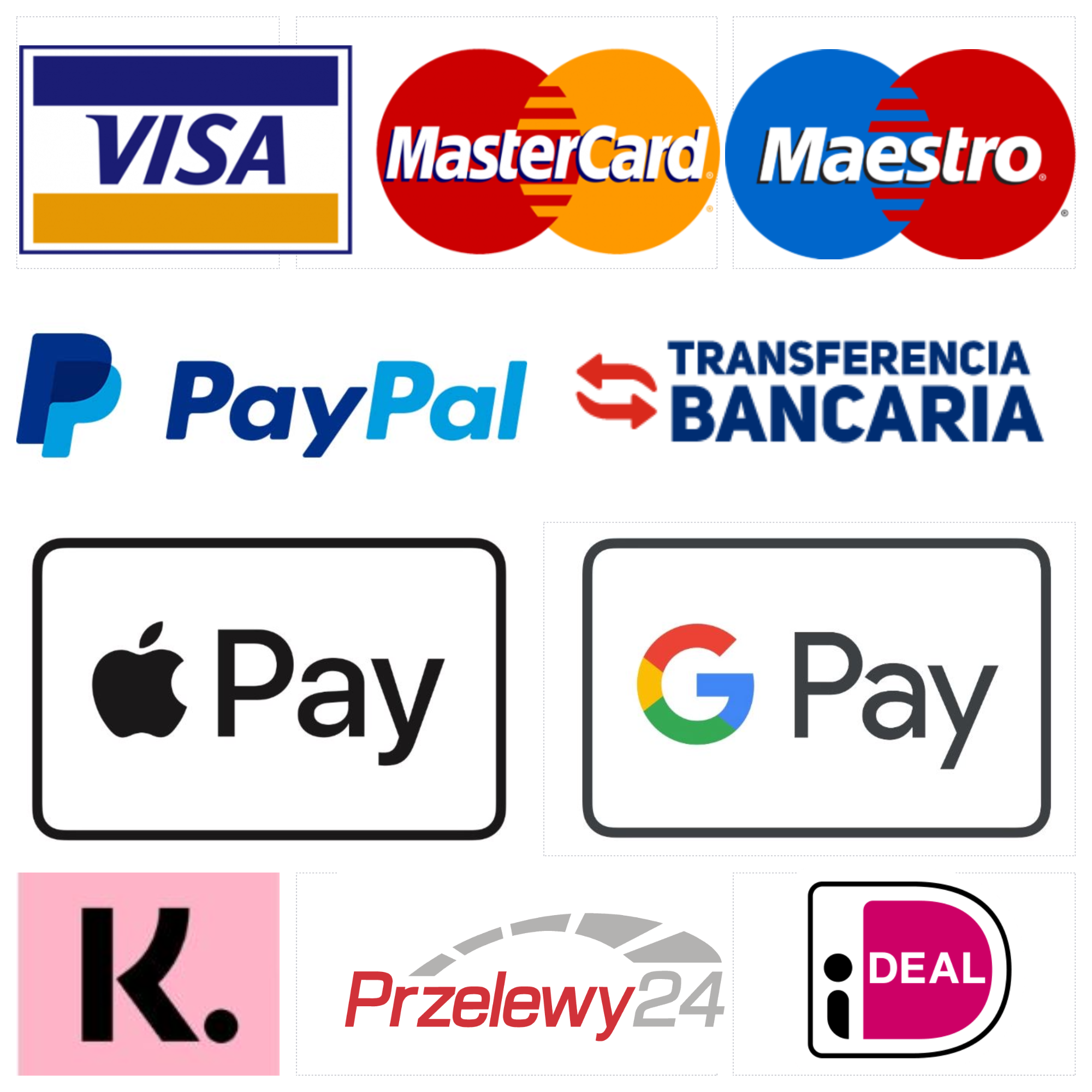 Formas de pago