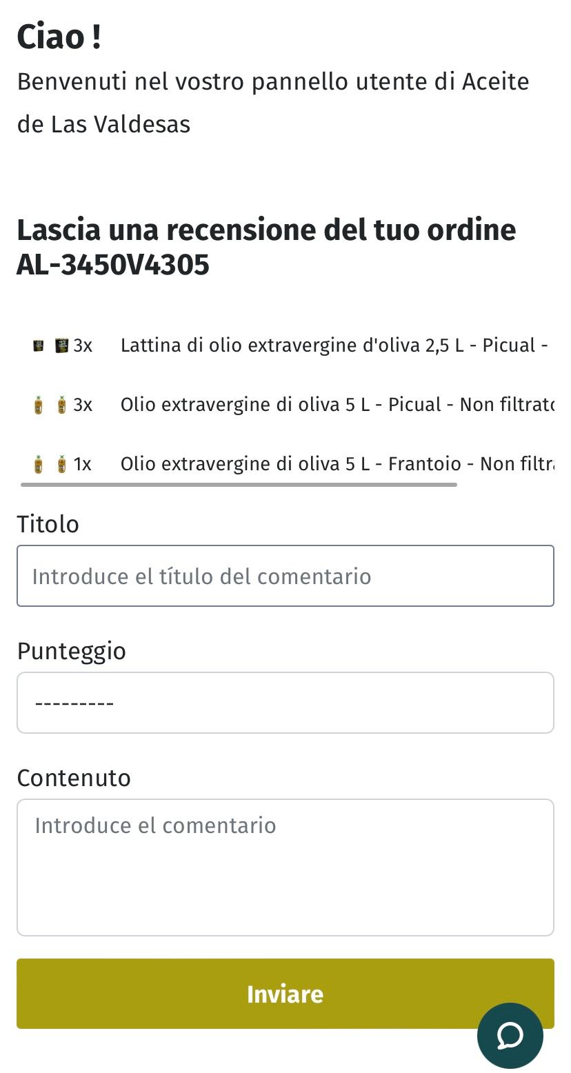 Lascia il tuo commento e ricevi il coupon